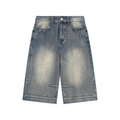 The Weeknd - Vintage Wash Baggy Denim Shorts